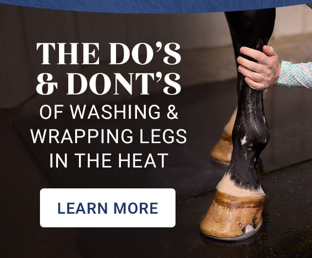 The do's and don'ts of washing and wrapping legs in the heat.