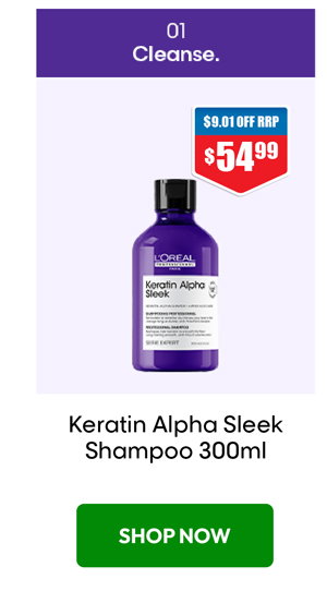 Save on L'Oreal Professionnel Serie Expert Keratin Alpha Shampoo 300ml at Chemist Warehouse sale ends 22 July 2026
