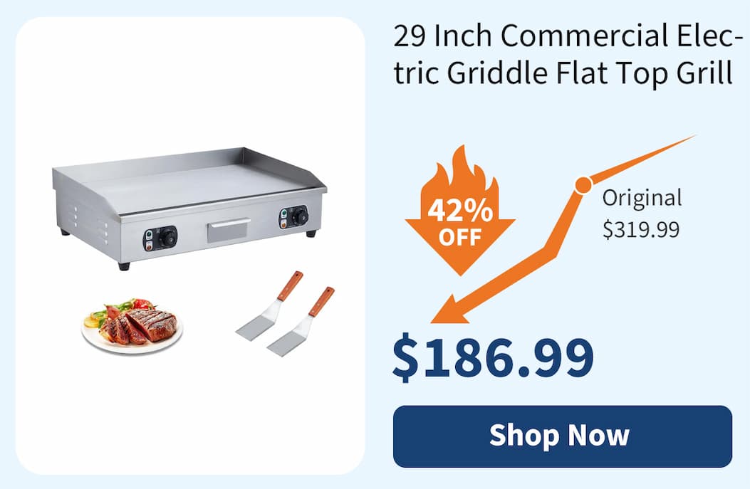 29 Inch Commercial Electric Griddle Flat Top Grill