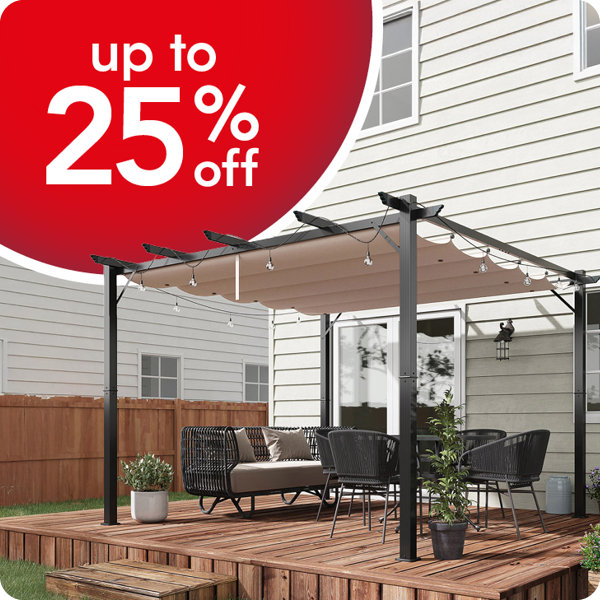 Up to 25% off gazebos & pergolas