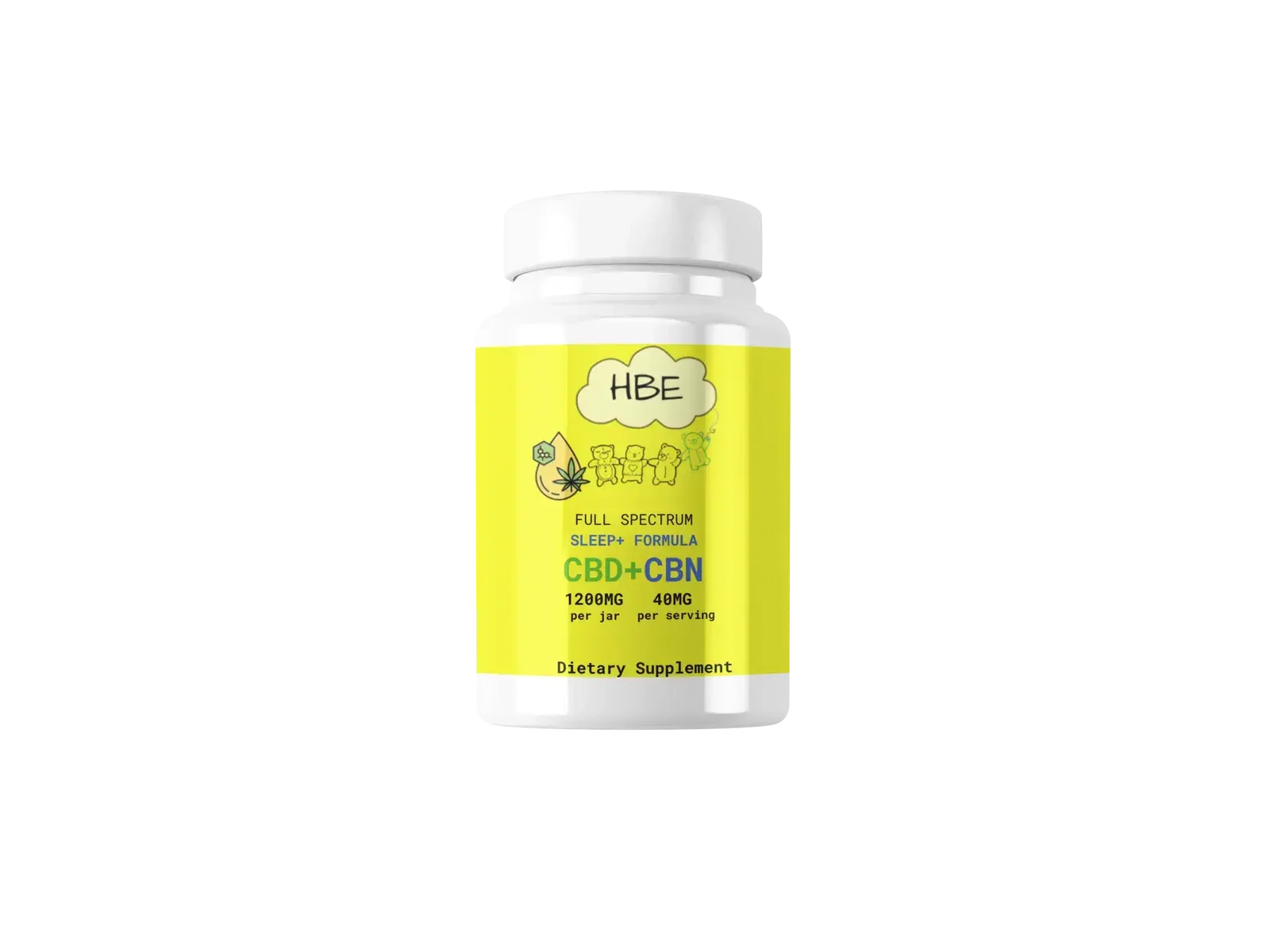 CBD+CBN Gummy Bears (60pcs)