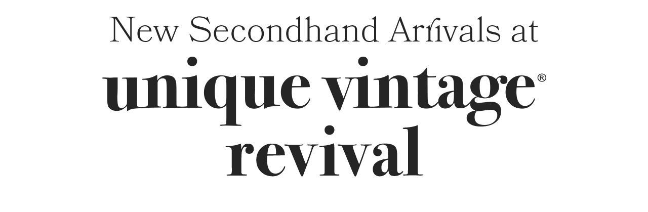NEW Secondhand Arrivals at UV Revival