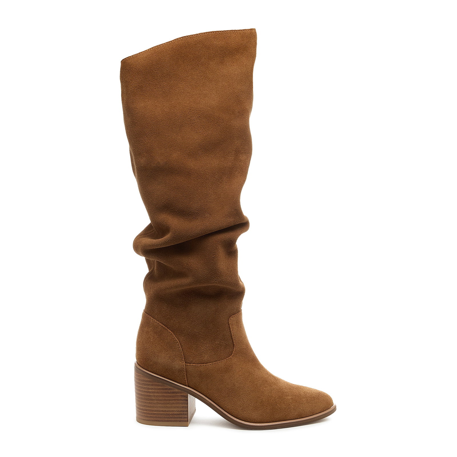 Image of Easton Honey Suede Slouchy Boots