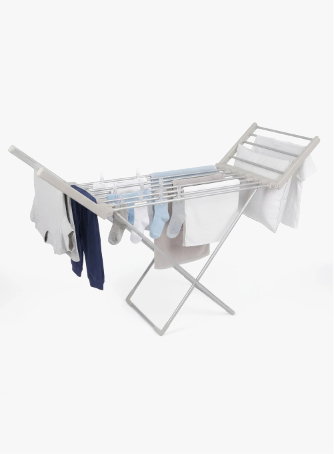 Electric Heated Clothes Airer - 50Hz 220W - Silver