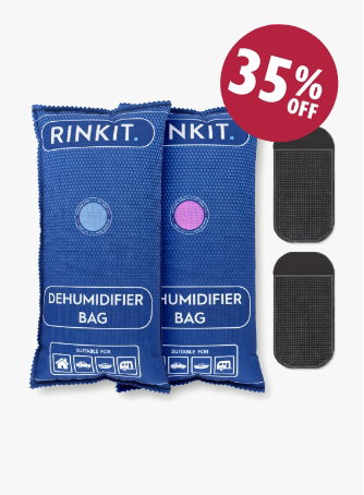 Reusable Car Dehumidifier Bags - 1kg - Navy - Pack of 2