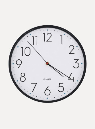 Wall Clock - 30cm - Black