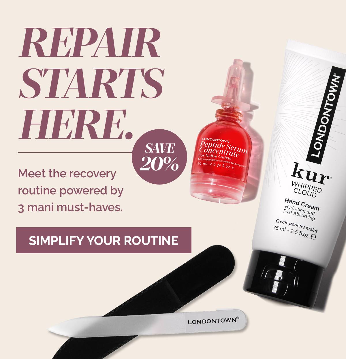 Shop the Peptide Nail Repair Set for stronger, healthier-looking nails.