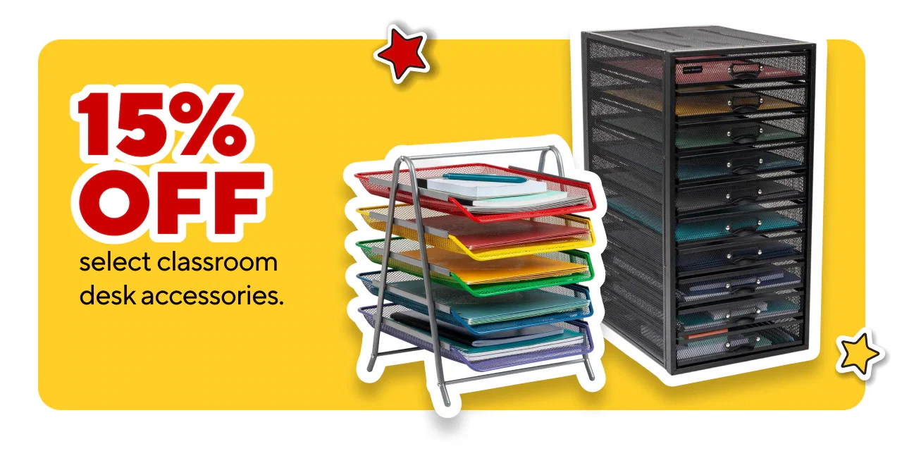 15% off Teacher Desk Accessories
