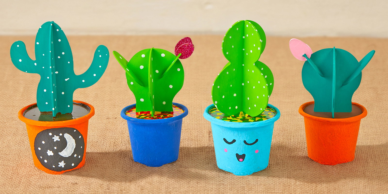 Colorations® Summer Cactus Craft Kit - Makes 12 Crafts