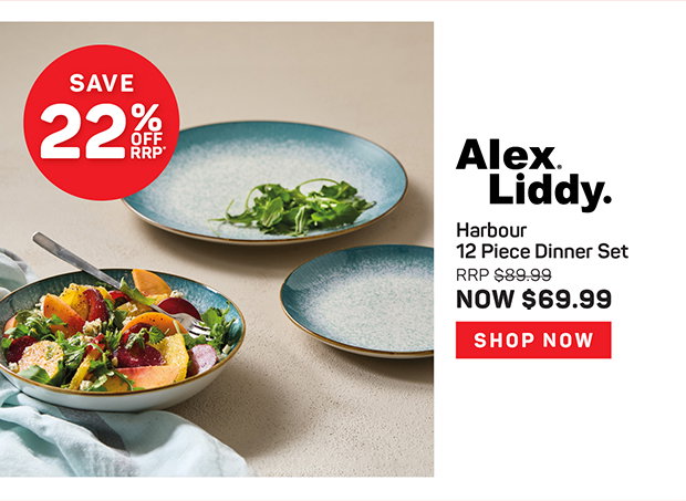 Alex Liddy Harbour 12 Piece Dinner Set
