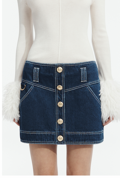 Rylee Denim Mini Skirt
