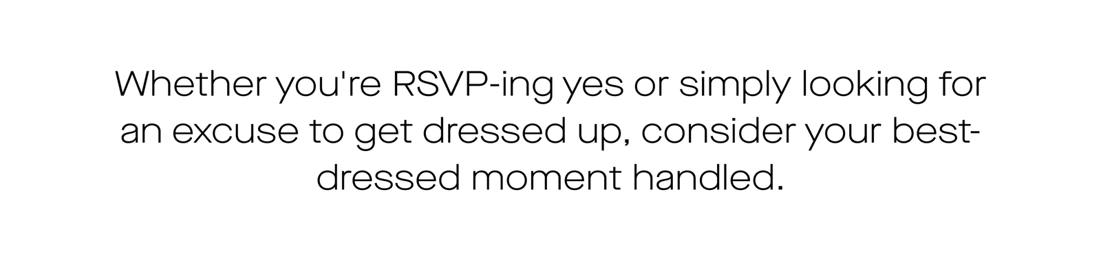 event-dressing