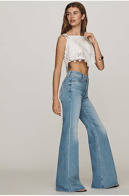 MOTHER Doozy Mid-Rise Flare Jeans