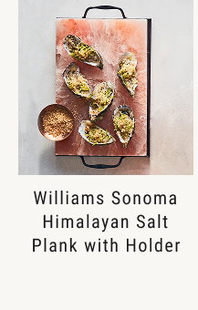 Williams Sonoma Himalayan Salt Plank with Holder
