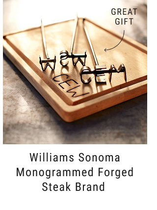Williams Sonoma Monogrammed Forged Steak Brand 