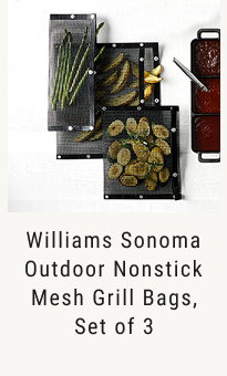 Williams Sonoma Outdoor Nonstick Mesh Grill Bags, Set of 3