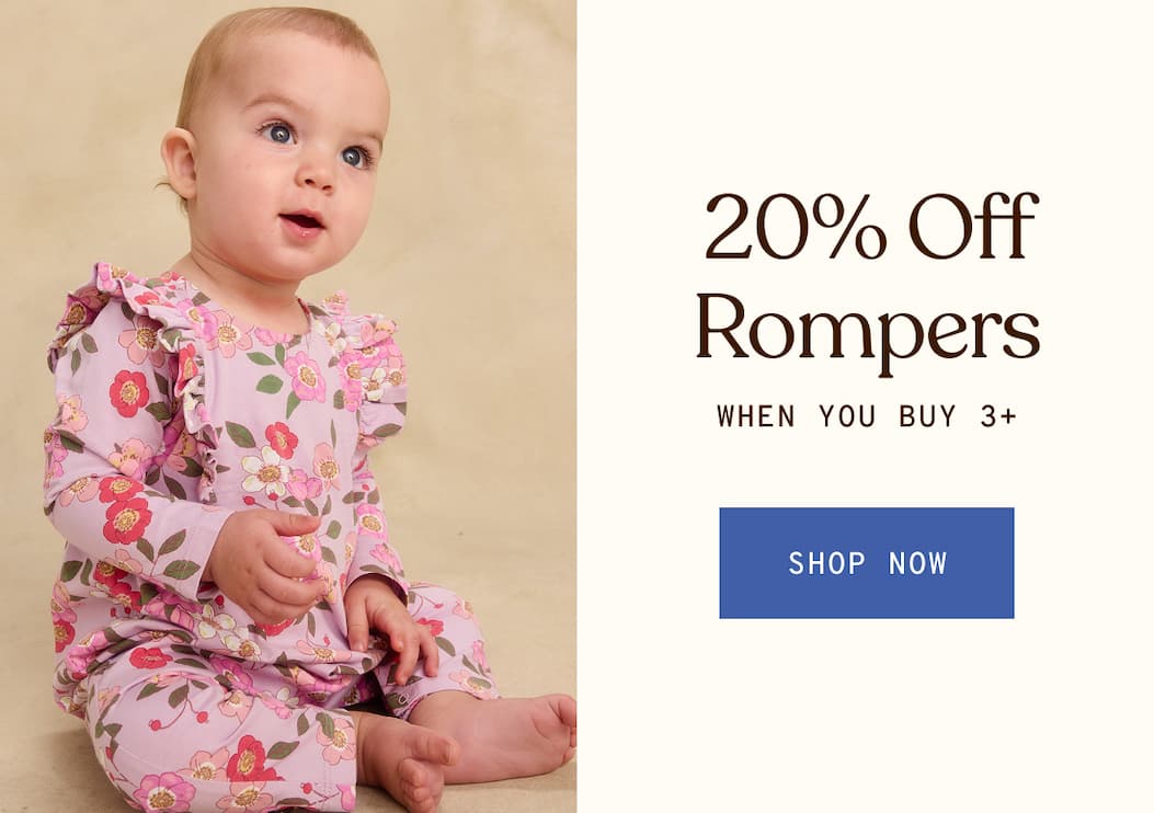 20% OFF 3+ ROMPERS