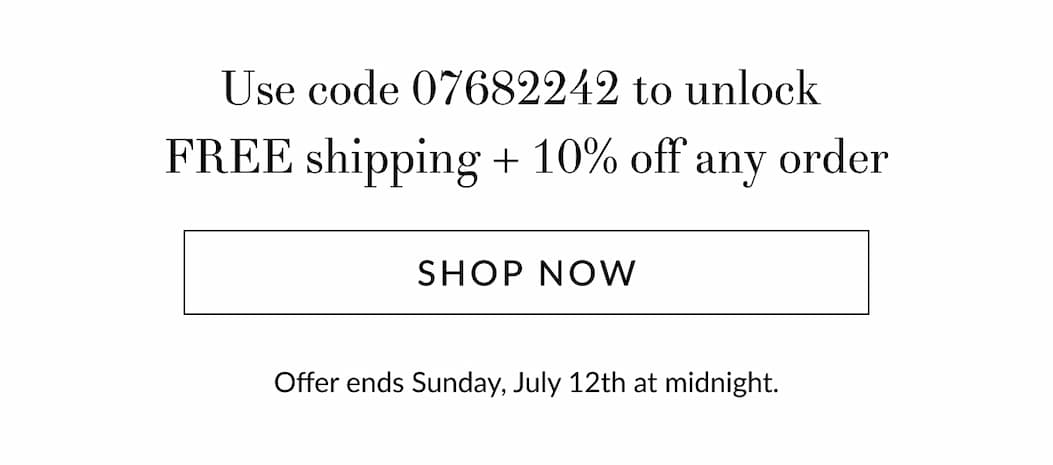 10% off + Free shipping on any order [Click here to Shop now]