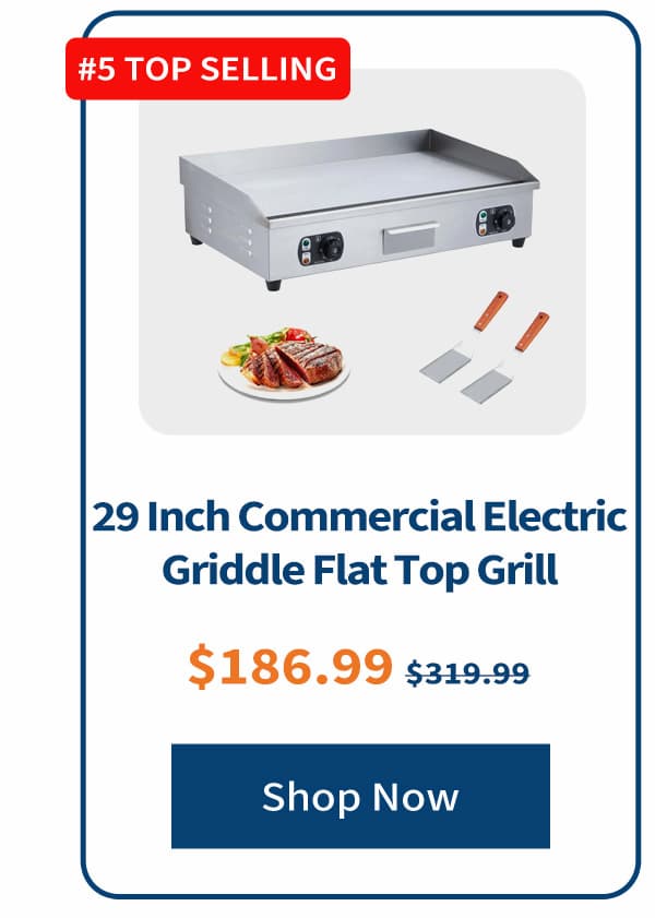 29 Inch Commercial Electric Griddle Flat Top Grill