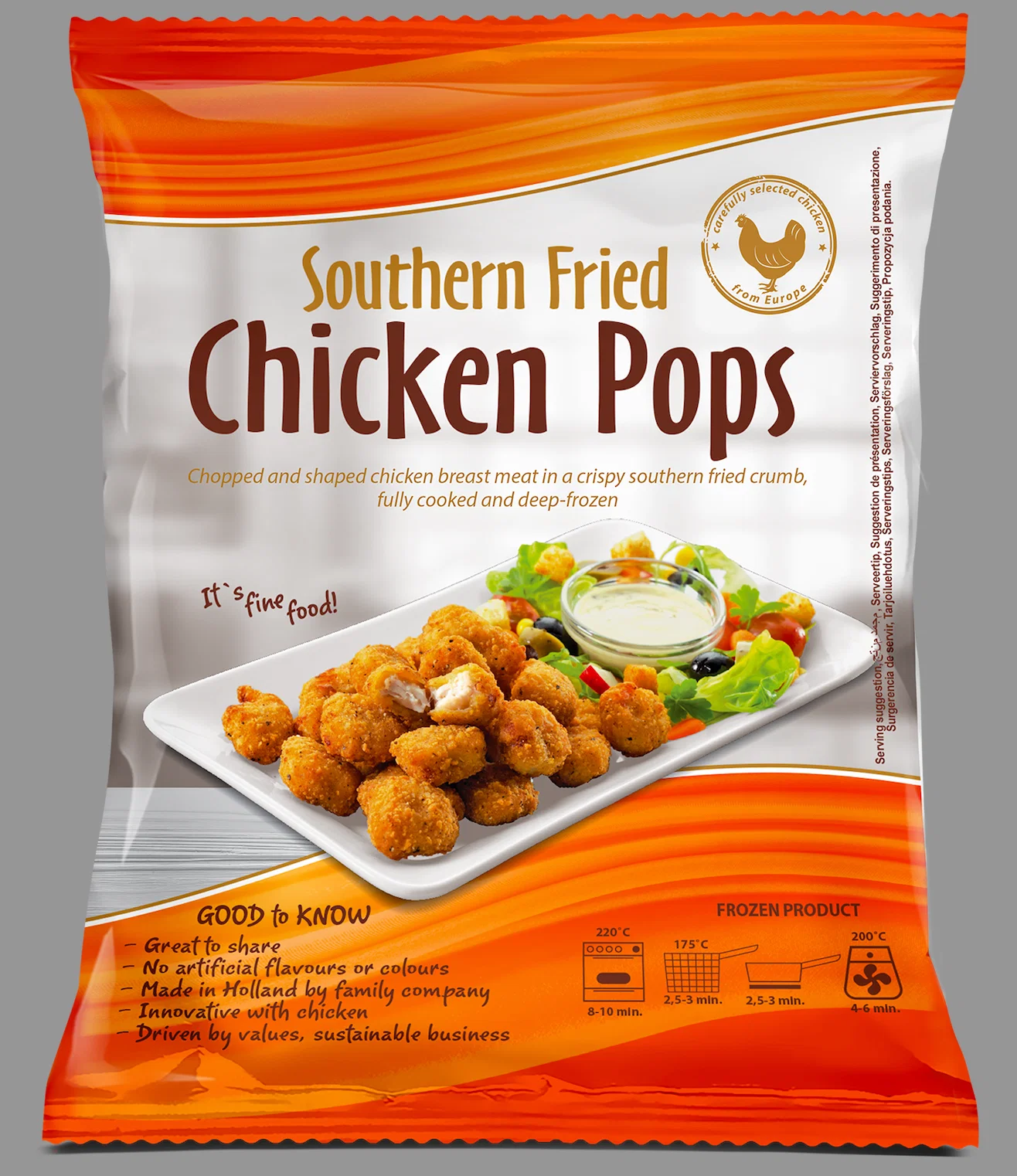 Chicken Pops Southern Fried — 5 x 1 kg | MegaFoodStunter