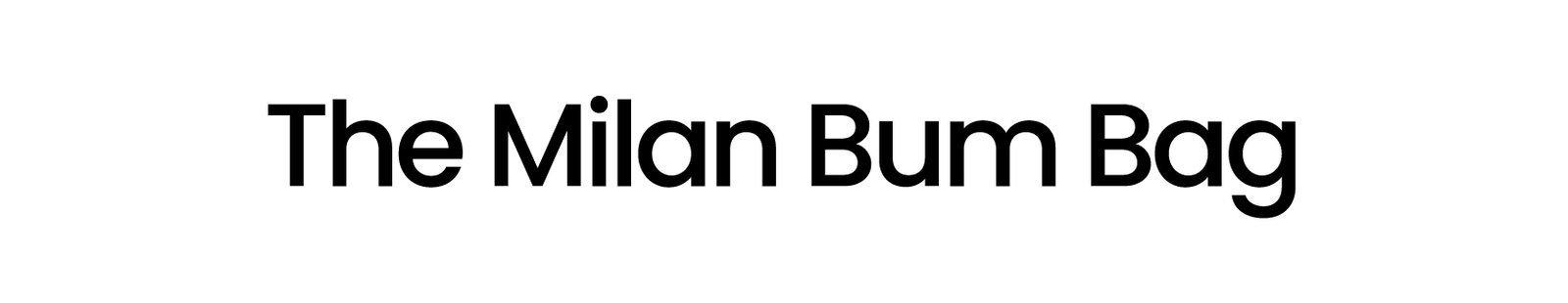 The Milan Bum Bag