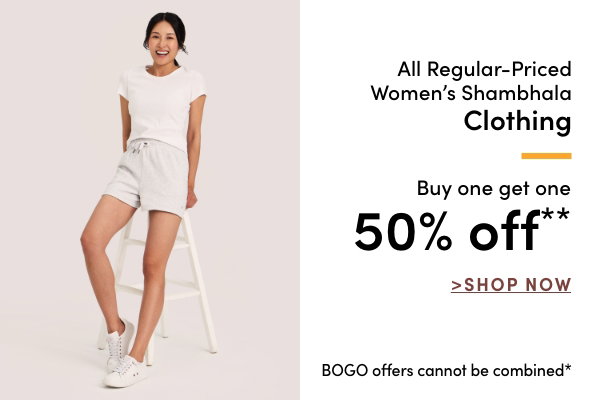 All Regular-Priced Women's Shambhala Clothing Buy one get one 50% OFF*