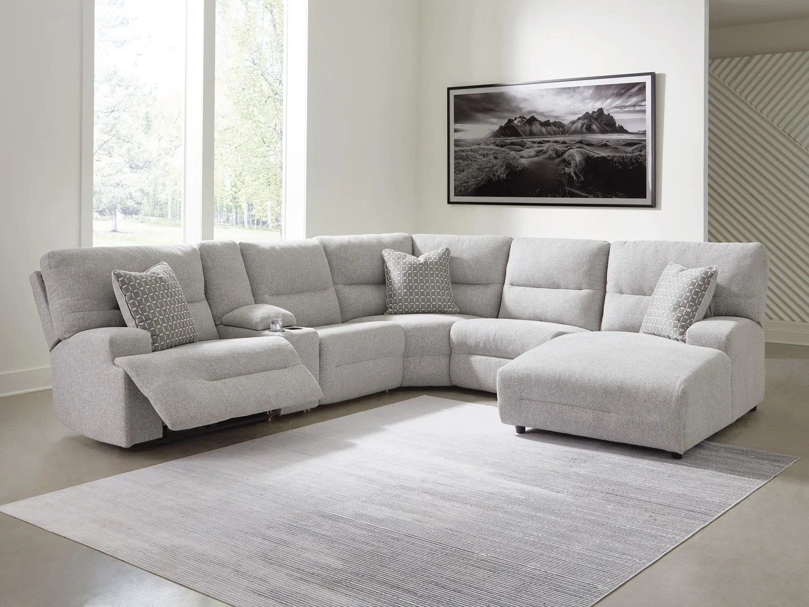 Signature Design by Ashley® Acklen Place 6-Piece Power Reclining Sectional with Chaise