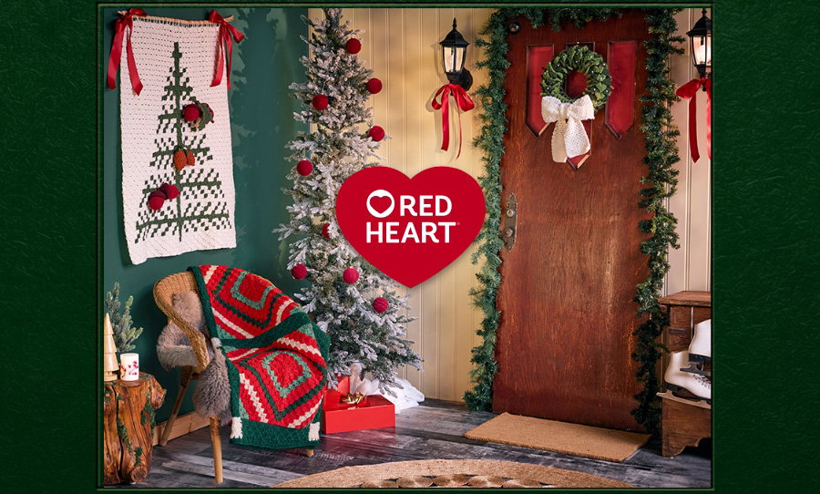 Red Heart Christmas in July Home Decor Patterns