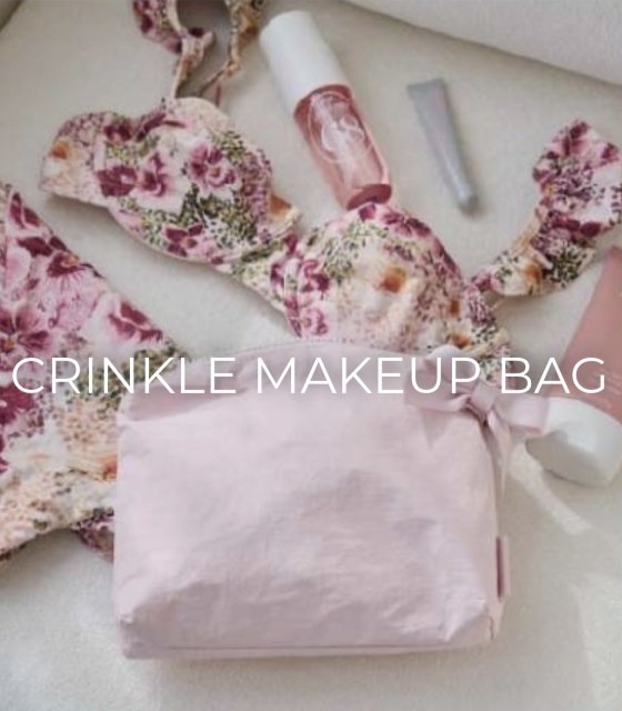 Crinkle Makeup Bag