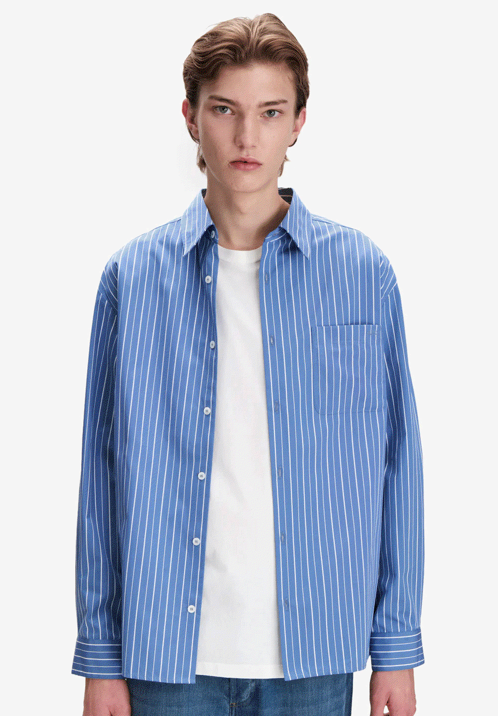 A.P.C. shirts on rocks GIF