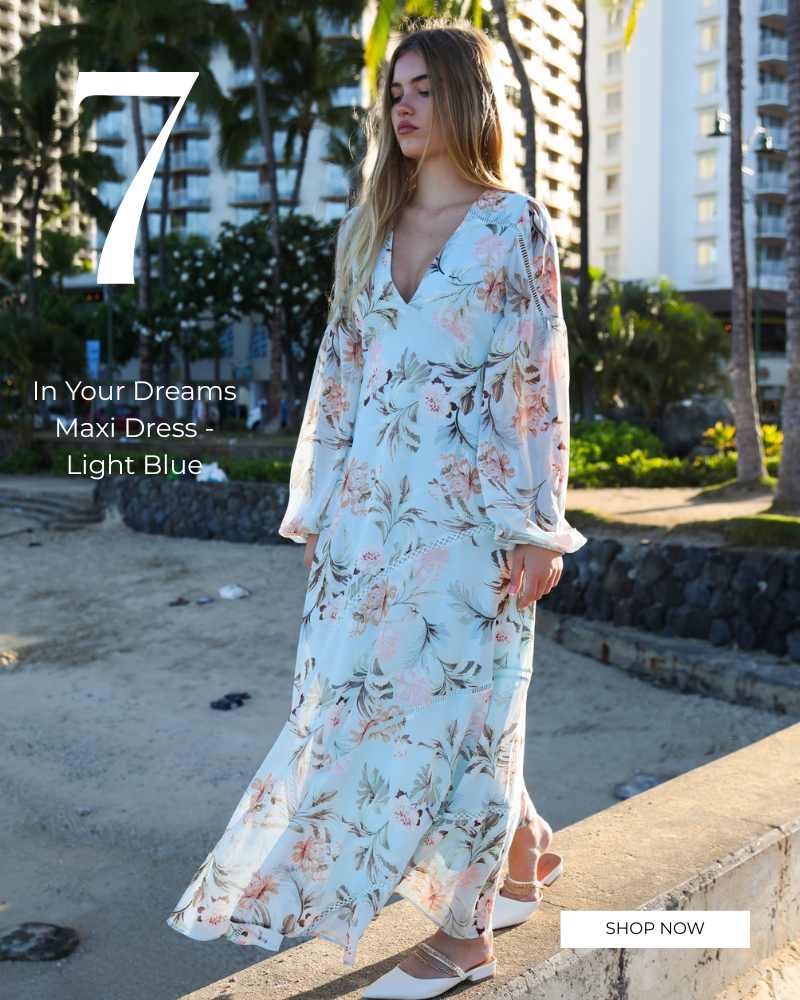 In Your Dreams Maxi Dress - Light Blue
