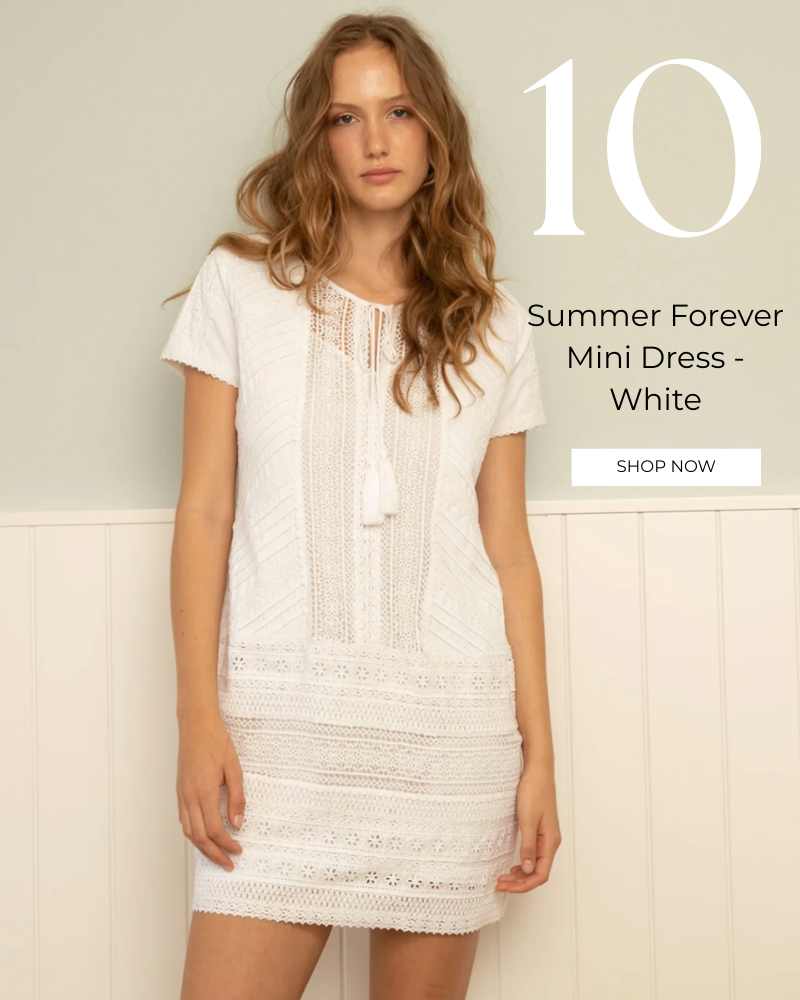 Summer Forever Mini Dress - White
