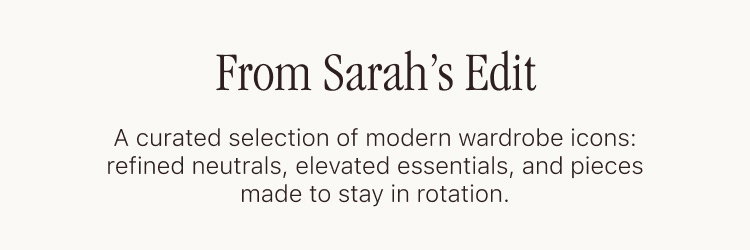 The Sarah Harris Edit