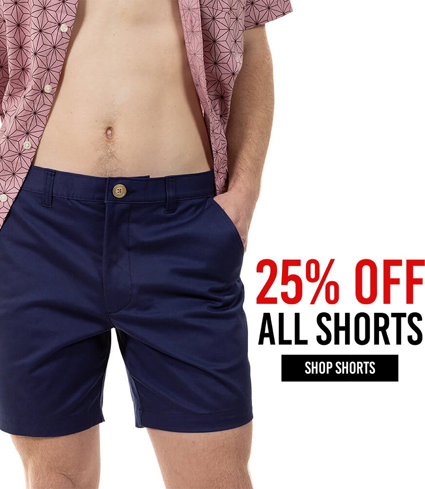 25% off shorts