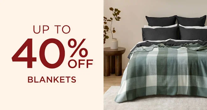 Up To 40% Off Blankets