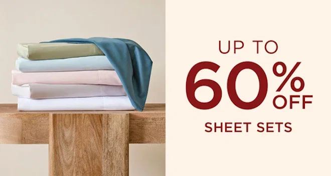 Up To 60% Off Sheet Sets