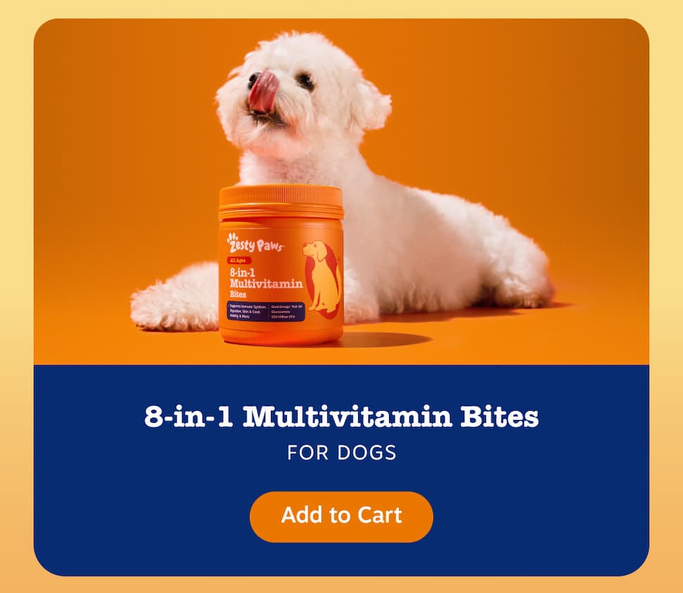 8-in-1 Multivitamin Bites for Dogs: Add to Cart