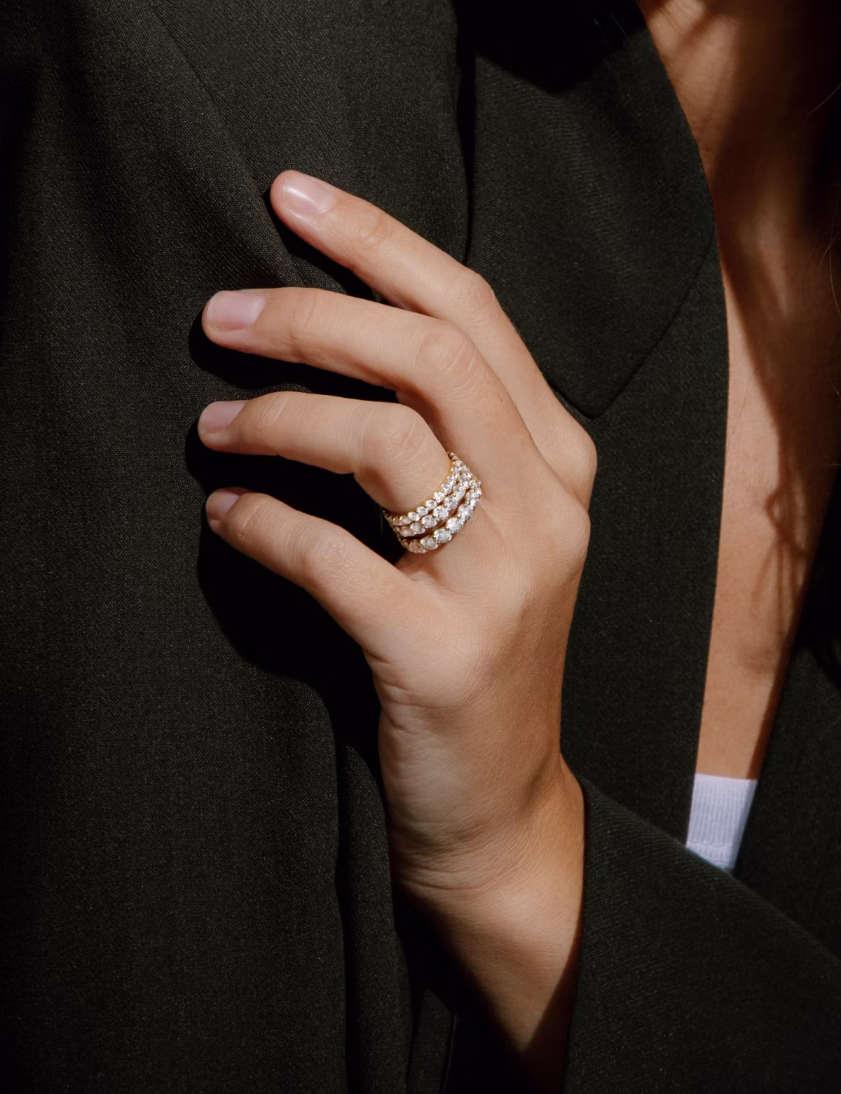 Wedding bands with VRAI created diamonds are made to reflect your personal style as much as your love story.