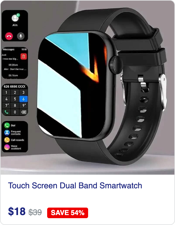 Touch Screen Dual Band Smartwatch