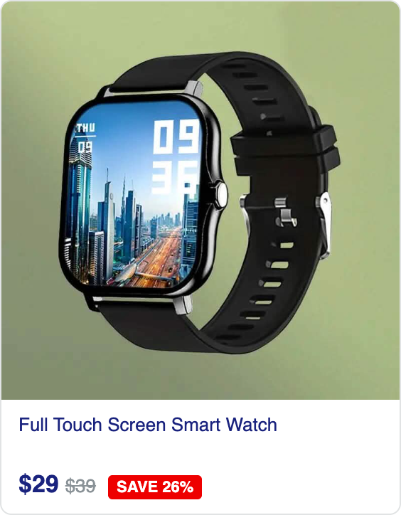 Full Touch Screen Smart Watch