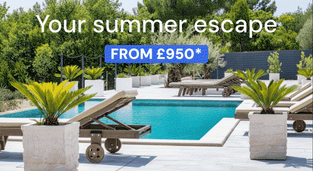 Your summer escape from £950*
