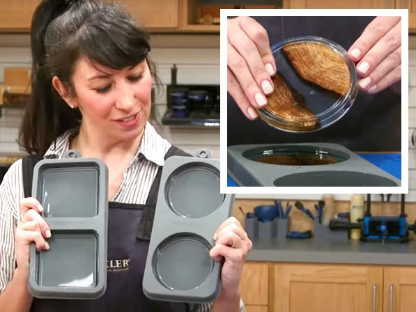 Using epoxy coaster molds
