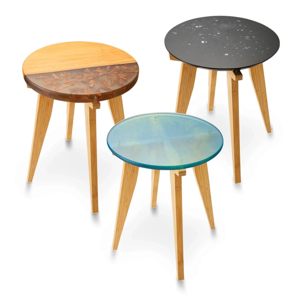 Epoxy stool seats