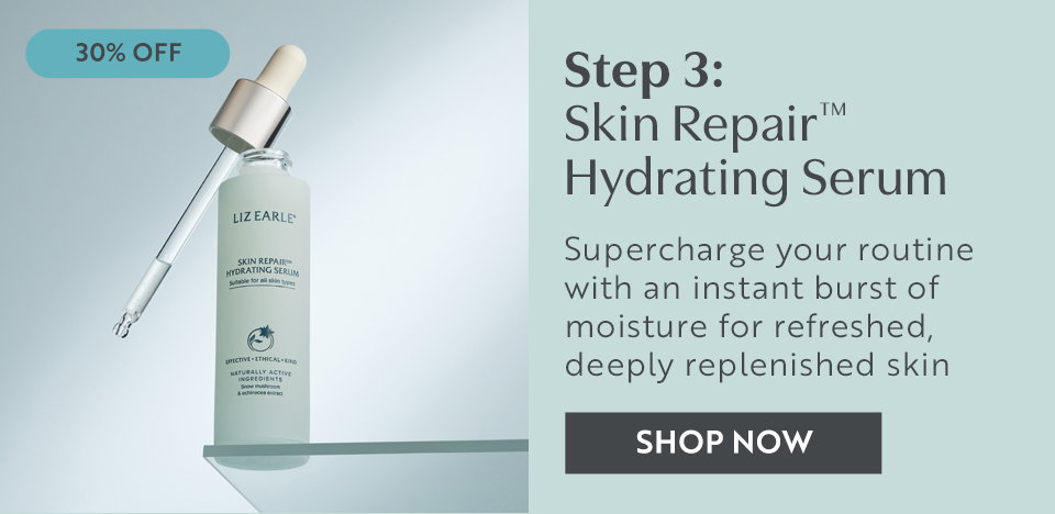 Step 3: Skin Repairâą Hydrating Serum Supercharge your routine with an instant burst of moisture for refreshed, deeply replenished skin SHOP NOW