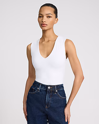Body Contour High Compression Deep V-Neck Bodysuit