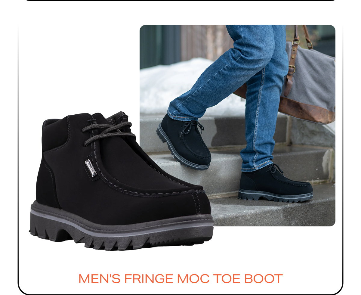 MEN'S FRINGE MOC TOE BOOT
