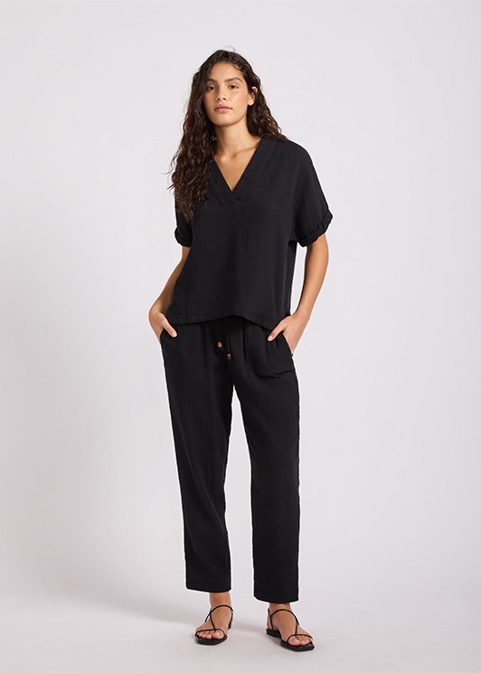 Double Gauze Tapered Pant