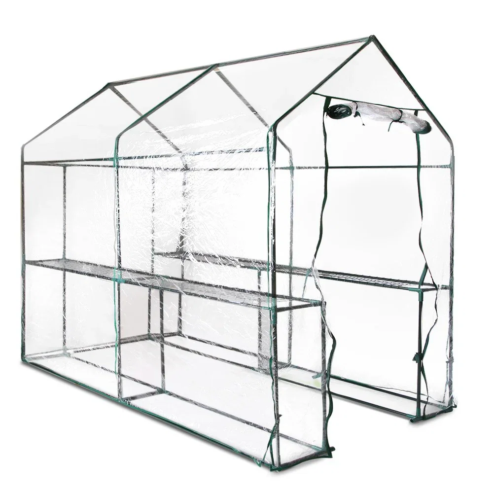 Greenfingers Greenhouse Garden Shed Storage Clear
