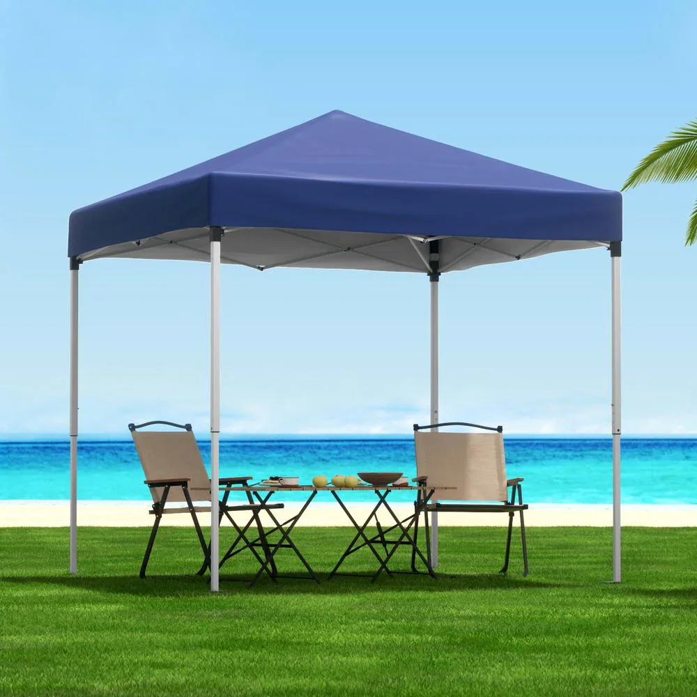 Gazebo 2x2m Outdoor Patio Garden Marquee Shade with Base Pods Blue
