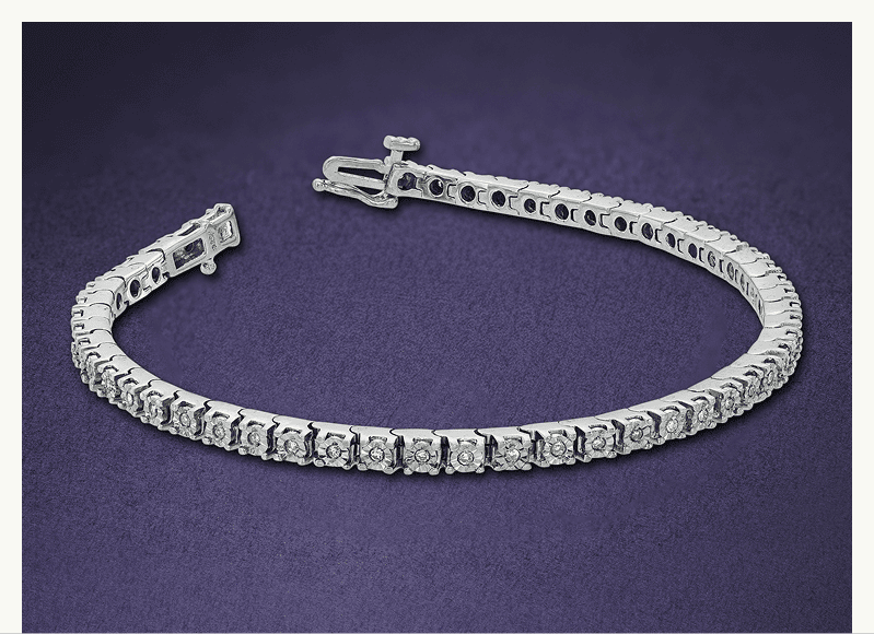 A diamond tennis bracelet. Stack, layer, save. Up to 30% off select styles.